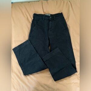 Everlane Wide Leg Black Jeans